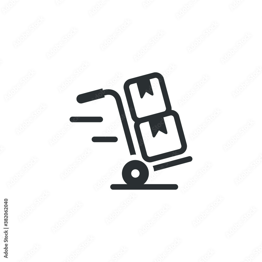 Hand truck icon