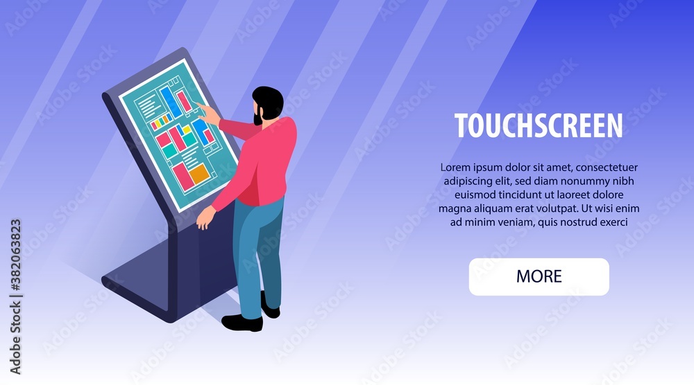 Interactive Touchscreen Horizontal Banner Interactive Touchscreen Horizontal Banner