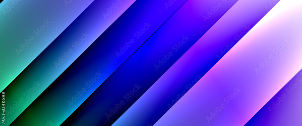 Fototapeta premium Fluid gradients with dynamic diagonal lines abstract background. Bright colors with dynamic light and shadow effects. Vector wallpaper or poster