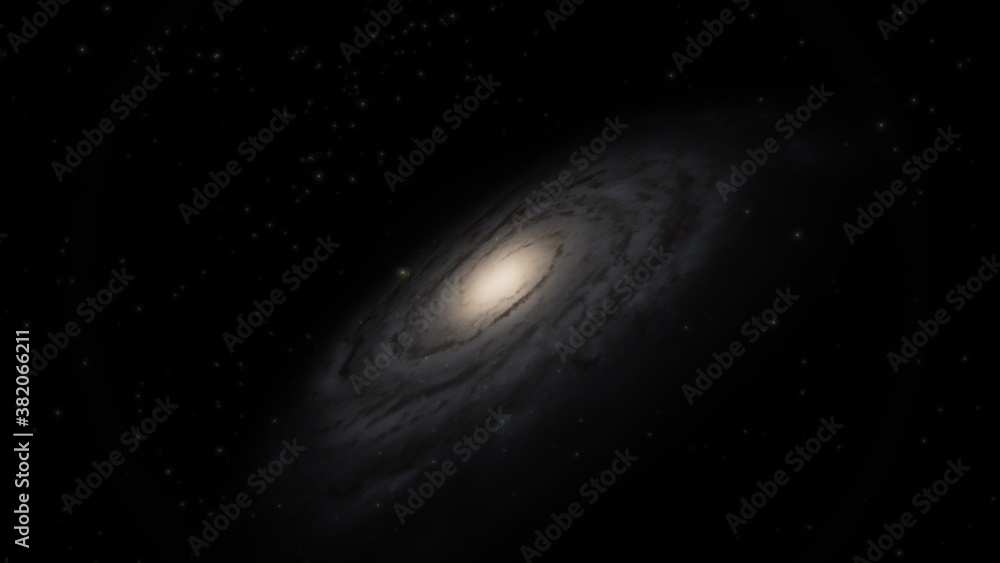 Naklejka premium Deep space planets, awesome science fiction wallpaper, cosmic landscape. 3d render