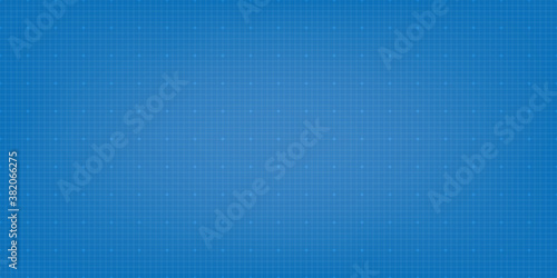 Blueprint digital paper background. Grid vector background