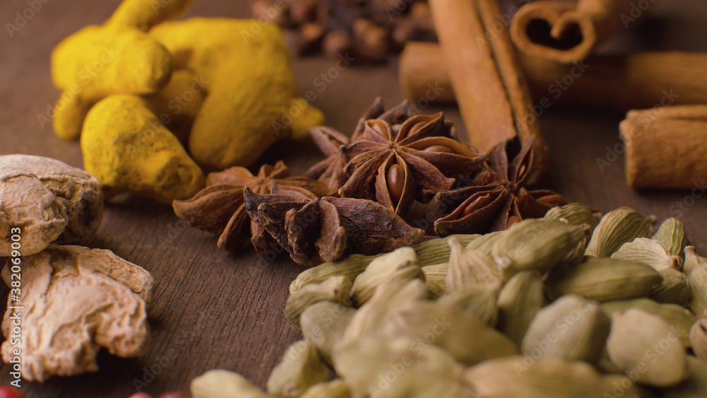 Obraz premium Indian spices on the table