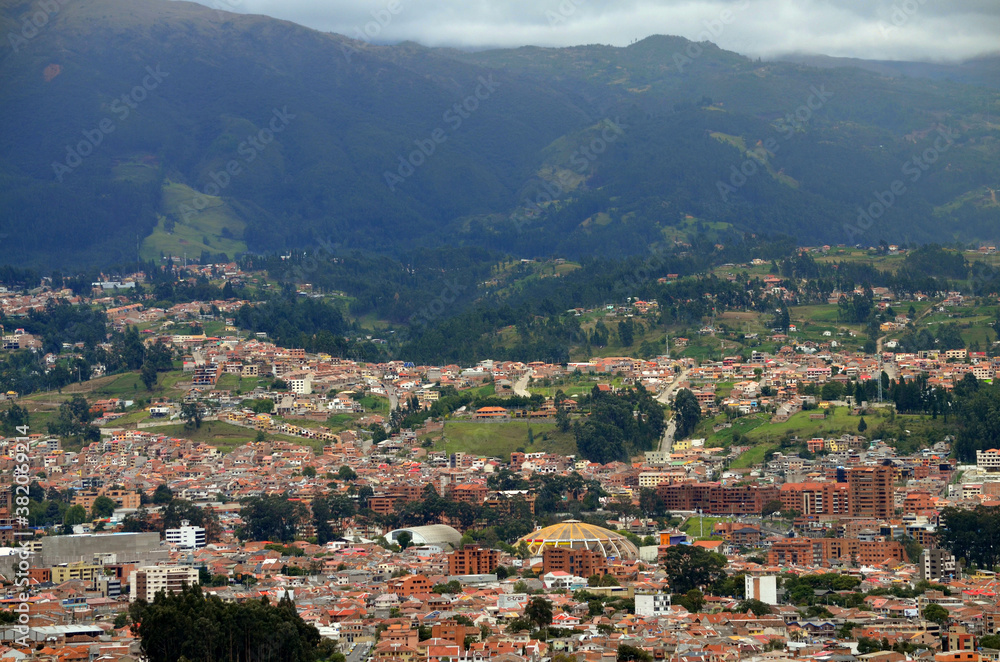 Cuenca, Ecuador - Panoramic view from Mirador de Turi