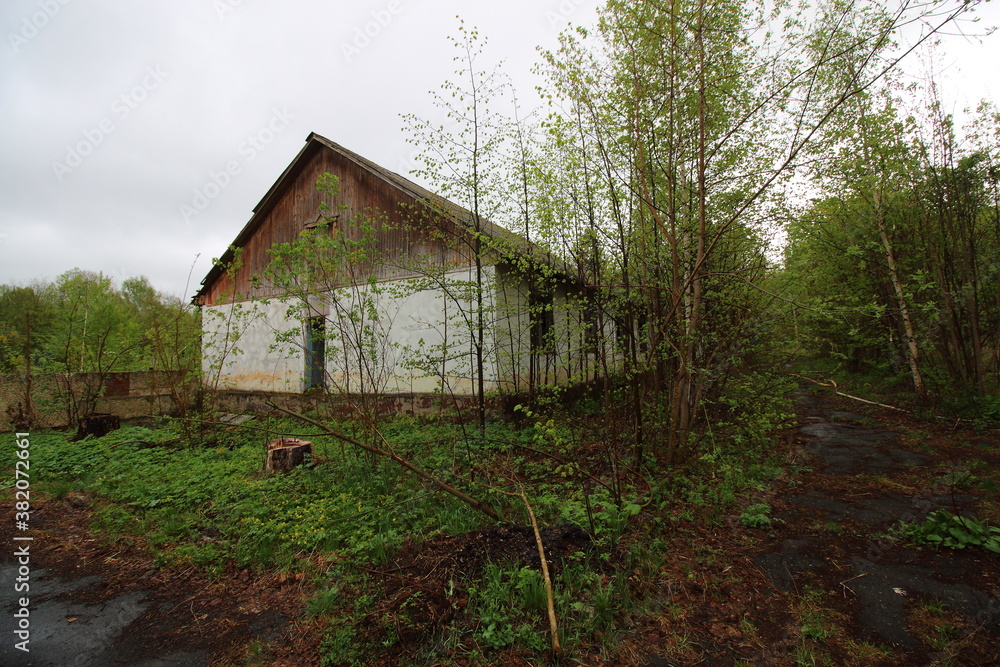 the territory of an abandoned recreation center the territory of an abandoned recreation center
