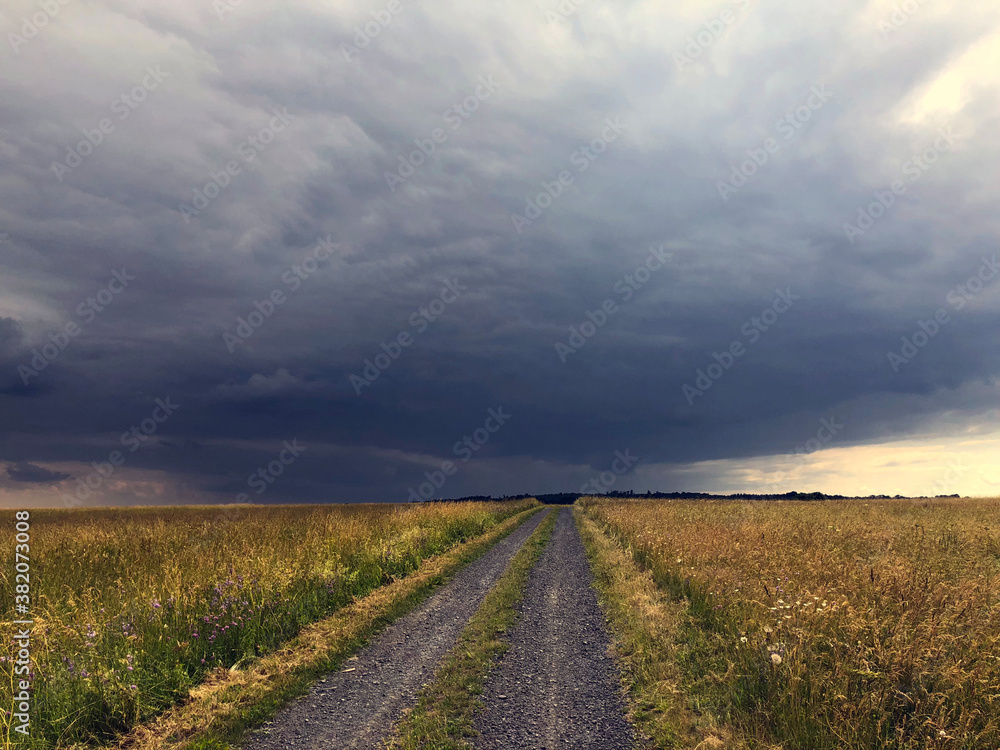 Stormcloud gets nearer on your way to horizon