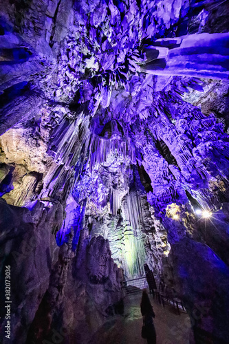 Caves in the rock of Gibraltar UK