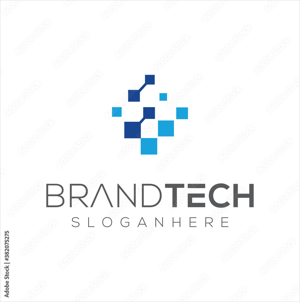 Neuron Logo Design Stock Vector . Square Connection Logo Design Template. Neuron Logo Design Stock Vector . Square Connection Logo Design Template.