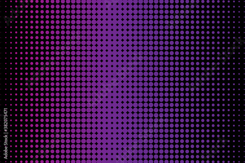 Purple halftone background. Gradient texture. Purple sketch. Vector illustration. Stock image.