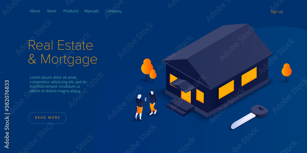 Real estate searching service app. Property mortgage or loan concept in isometric vector illustration. Home buying or property rent payment system. Web banner for finding house application. Real estate searching service app. Property mortgage or loan concept in isometric vector illustration. Home buying or property rent payment system. Web banner for finding house application.