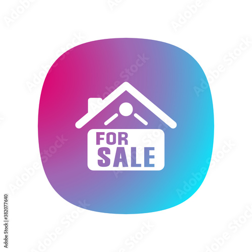 Home For Sale Sign - Button