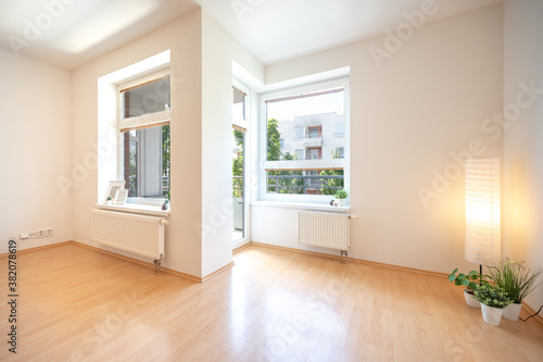 Empty room in an appartment  indoor.