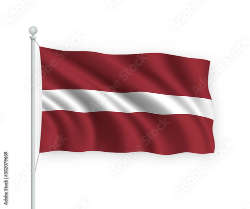Free Download 3d waving flag Latvia Isolated on white background. - GFXLoad