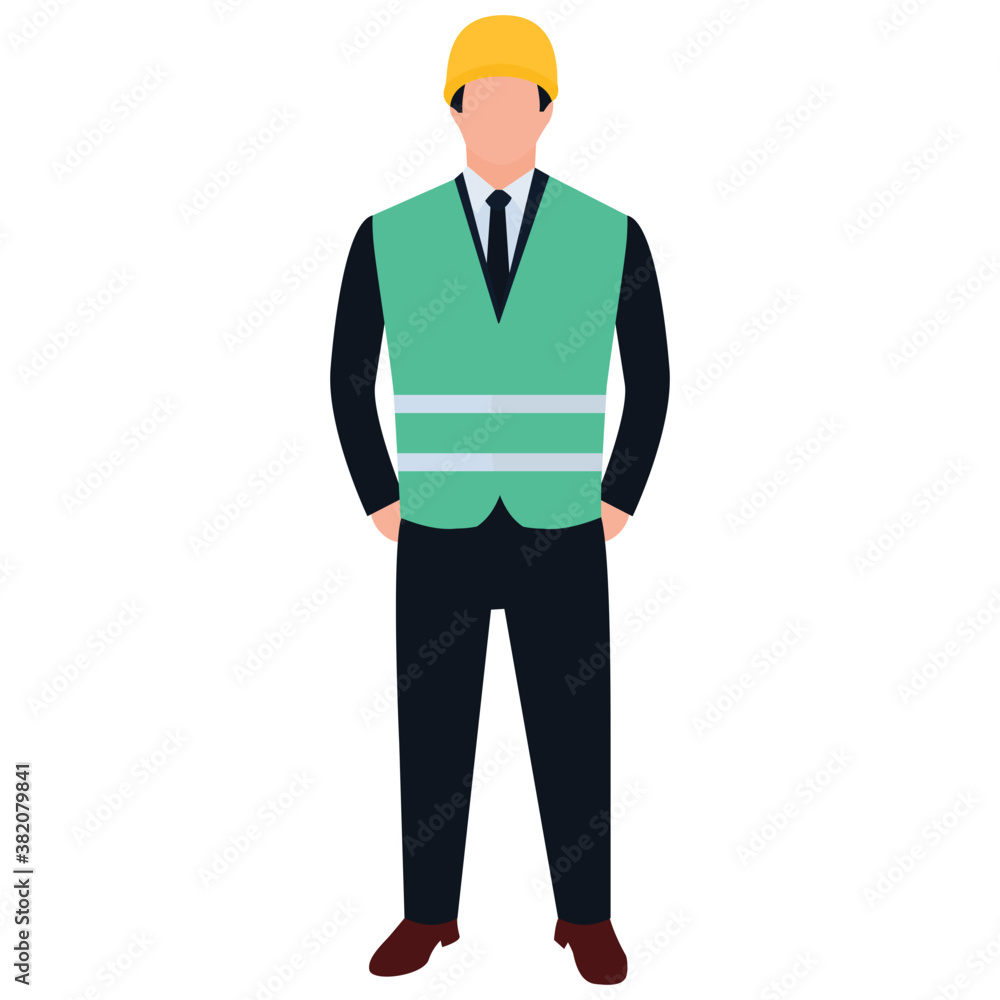 Male standing, male worker flat icon design
Male standing, male worker flat icon design