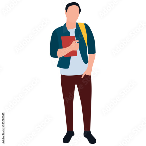
Job applicant flat icon design 
