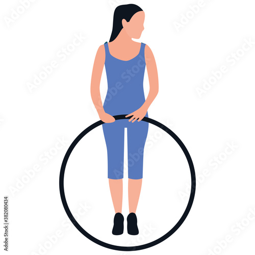 
Gymnastic flat icon design, yoga 
