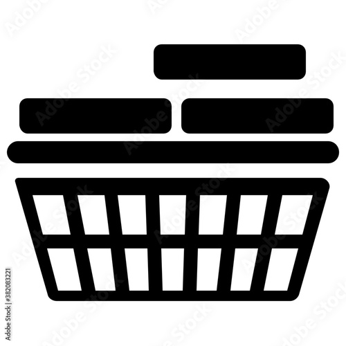 
An empty bucket to washing dishes or clothes 
