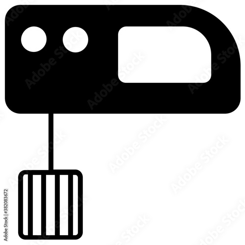 
An electric egg beater for whipping  egg 
