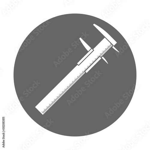 Simple illustration of calipers tool Concept of work tools