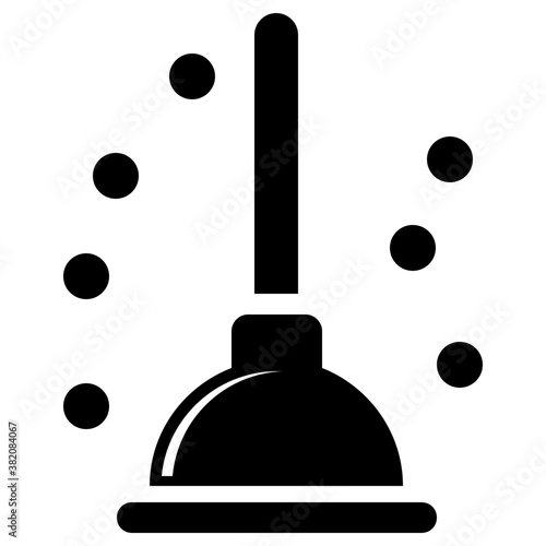 
A cup plunger for toilet cleaning 
