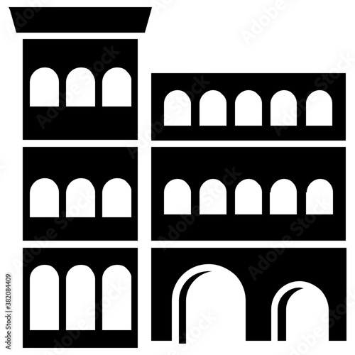  An ancient architecture roman castle 