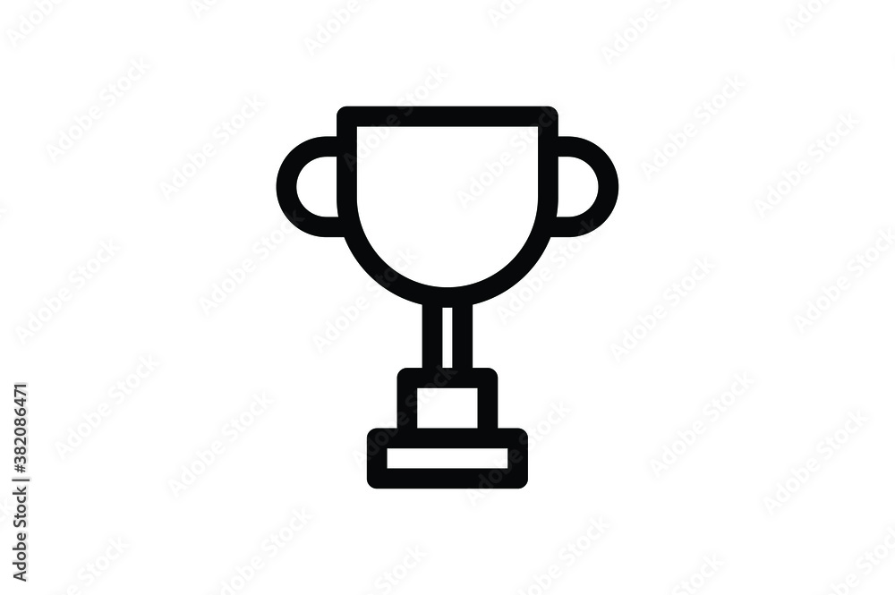 School Outline Icon - Trophy School Outline Icon - Trophy