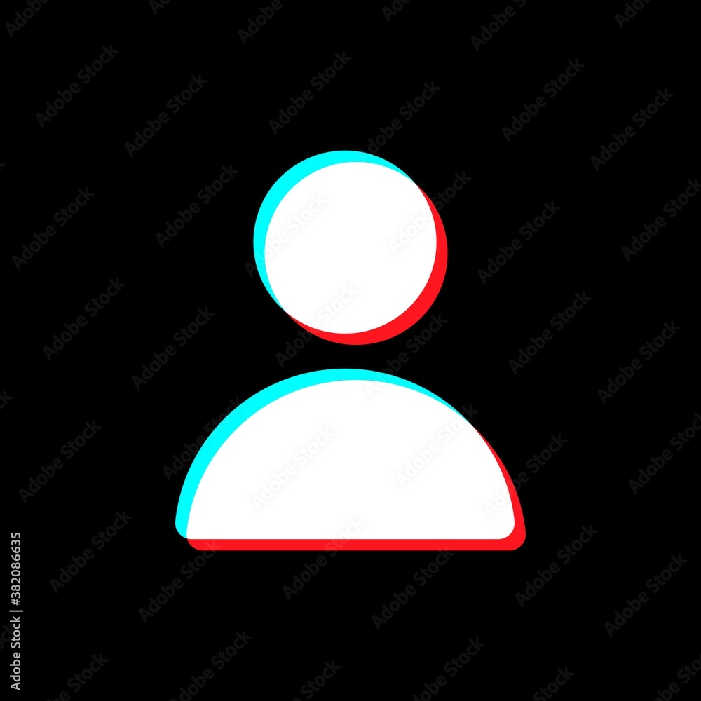 Web user icon. Social media concept. Isolated on black background Web user icon. Social media concept. Isolated on black background