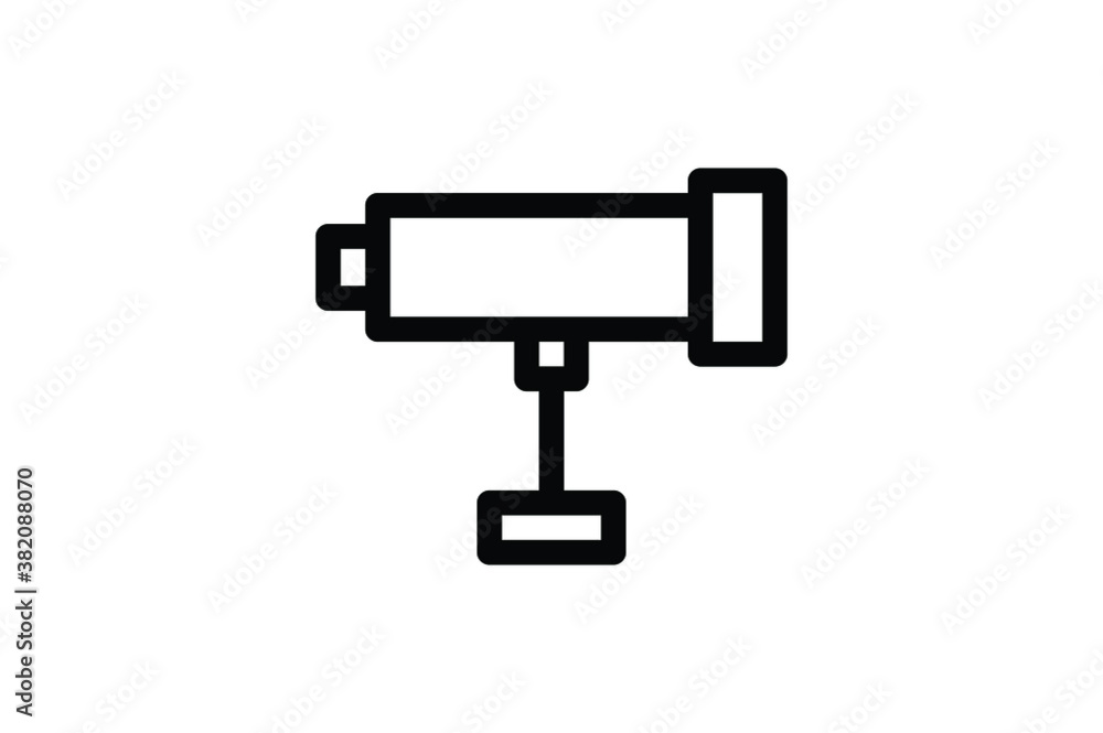 School Outline Icon - Telescope School Outline Icon - Telescope