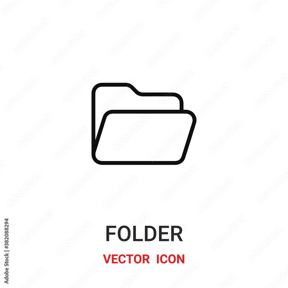folder icon vector symbol. folder symbol icon vector for your design. Modern outline icon for your website and mobile app design. folder icon vector symbol. folder symbol icon vector for your design. Modern outline icon for your website and mobile app design.