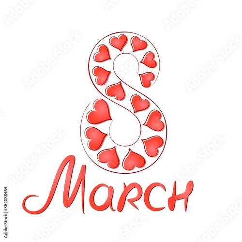 A greeting card by March 8.