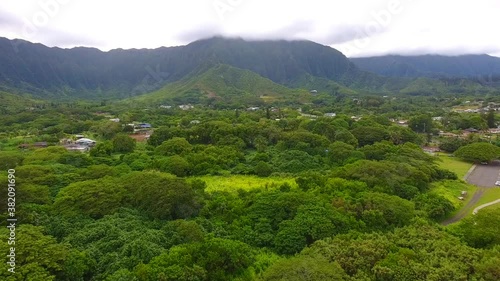 Aerial  Ahuimanu, Oahu, Hawaii photo