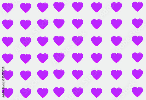 Background with hearts. Gray background with purple hearts. Backgrounds.