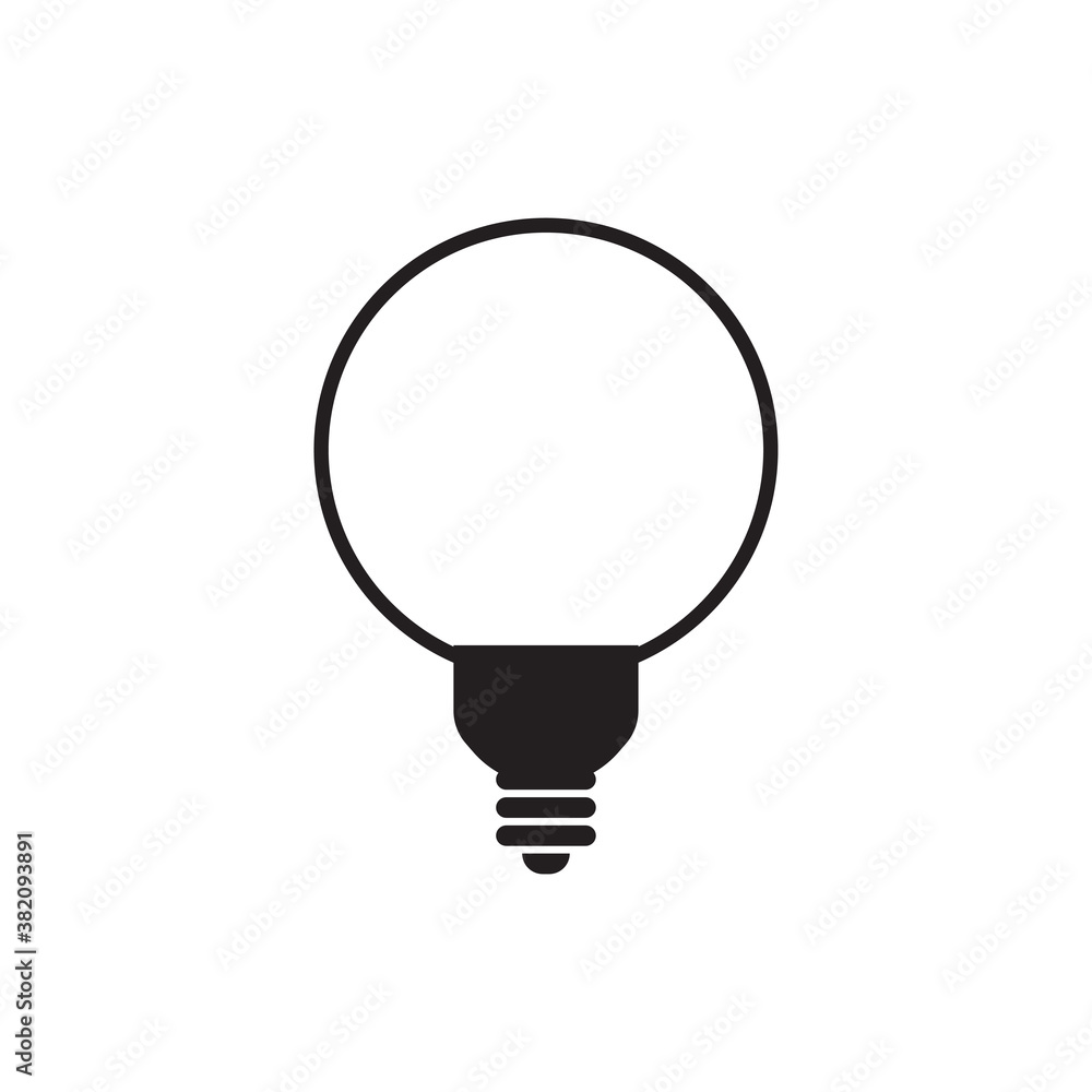 Led lamp icon design template vector isolated illustration Led lamp icon design template vector isolated illustration