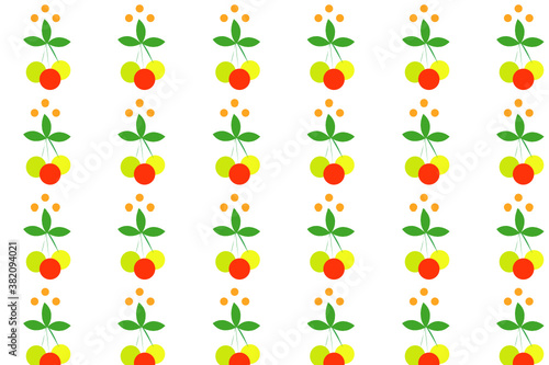 Fototapeta Naklejka Na Ścianę i Meble -  simple fruit pattern design, this design is perfect for decorating walls, backgrounds, wallpapers etc.