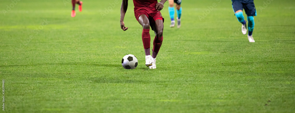 banner of soccer game players fighting for football banner of soccer game players fighting for football