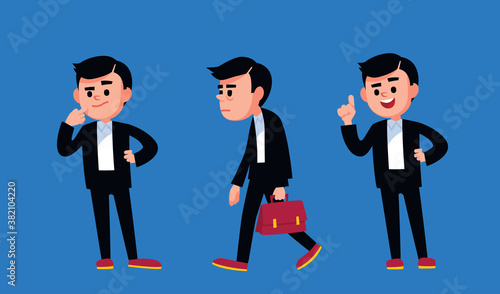 Thinking thoughtful uncertain puzzled businessman. Tired, exhausted, overtired manager.