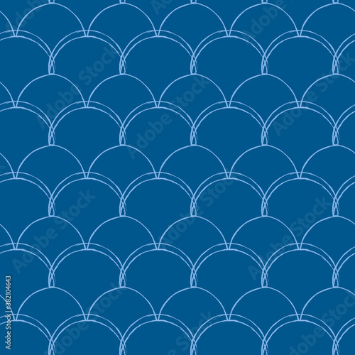 Fish scale seamless pattern