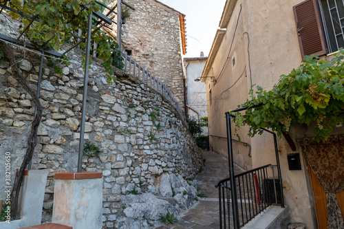 Fototapeta Naklejka Na Ścianę i Meble -  architecture of alleys, squares and buildings in the town of Miranda in the province of Terni