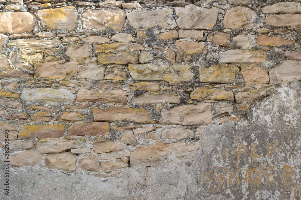 Grunge background stone fortress wall textured. Grunge background stone fortress wall textured.