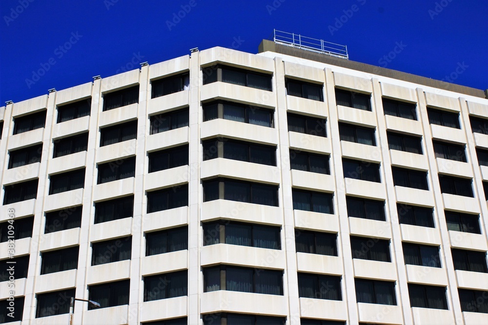 Fototapeta premium View of hotel apartments in Athens, Greece.
