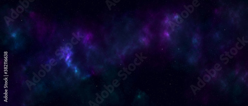 Fototapeta Naklejka Na Ścianę i Meble -  star sky wallpaper with nebula