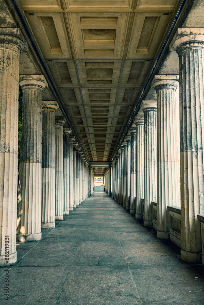 portico arcade colonnade alte nationalgalerie berlin germany