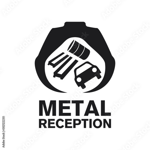 vector logo reception and utilization scrap metal