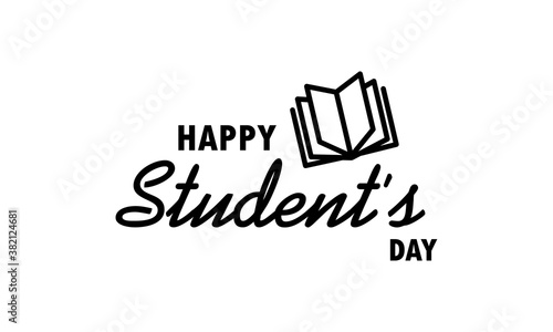 International student day icon. Education concept. Studying in university or college. Vector on isolated white background. EPS 10
