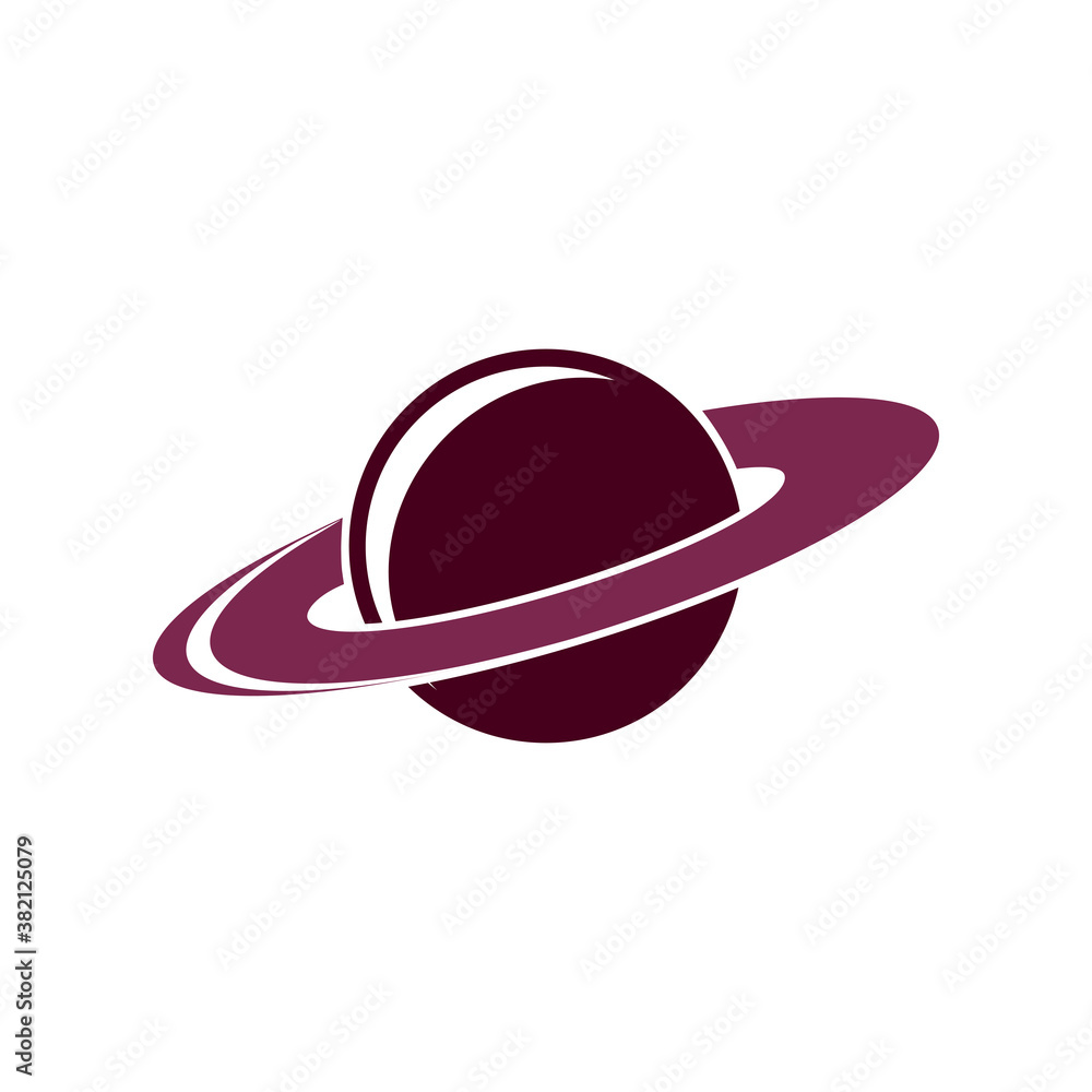 Saturn icon vector Saturn icon vector