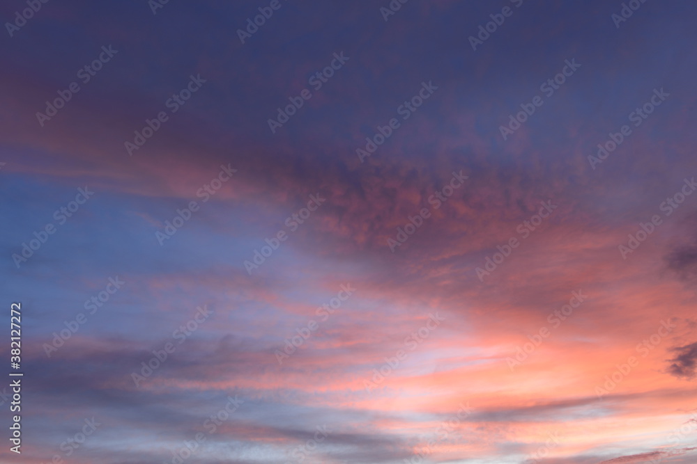Scenic color of the sky at sunset atmospheric  nature