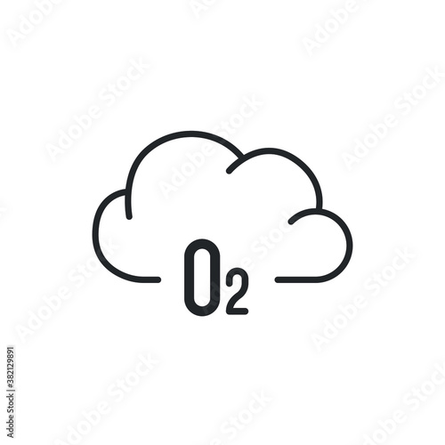 Photo o2 cloud oxygen icon