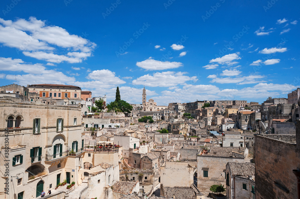 Matera, district of Matera, Sasso Barisano district with the Duomo, European Capital of Culture 2019, Basilicata, Italy, Europe