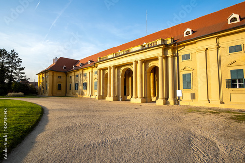 Lednice castle Chateau in Moravia, Czech Republic. UNESCO World Heritage Site.