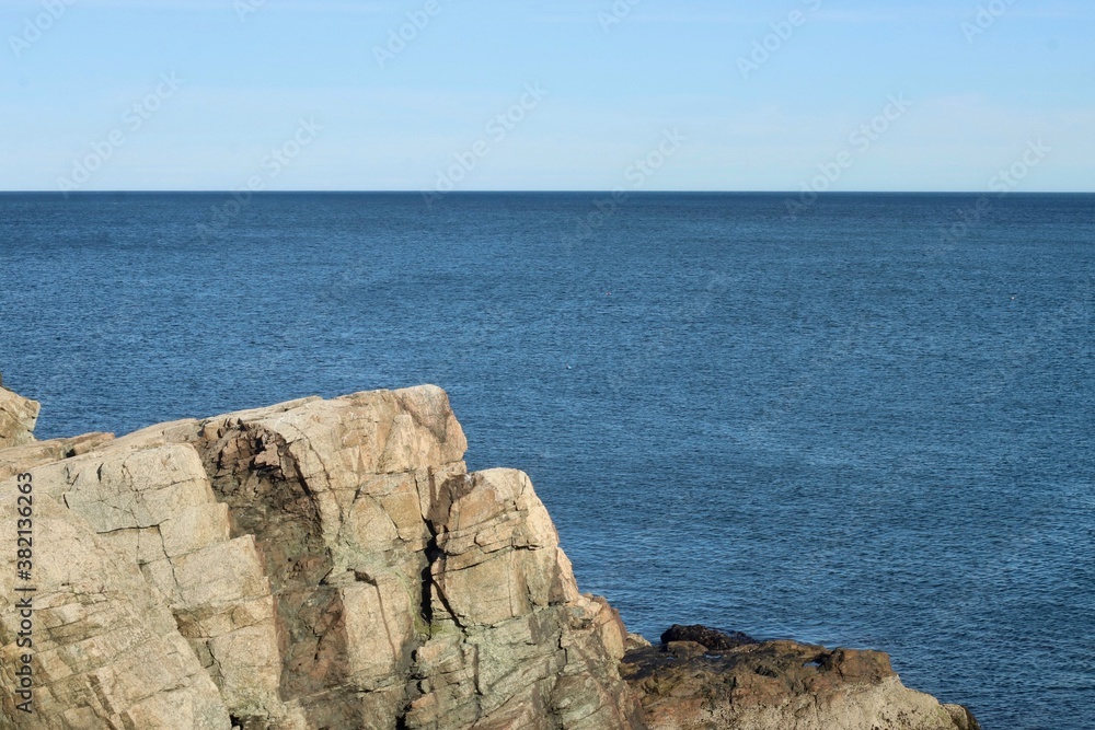 Ocean off a cliff