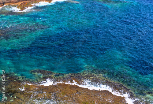 Eroded north west coast of Gran Canaria, Canary Islands, in Galdar municipality